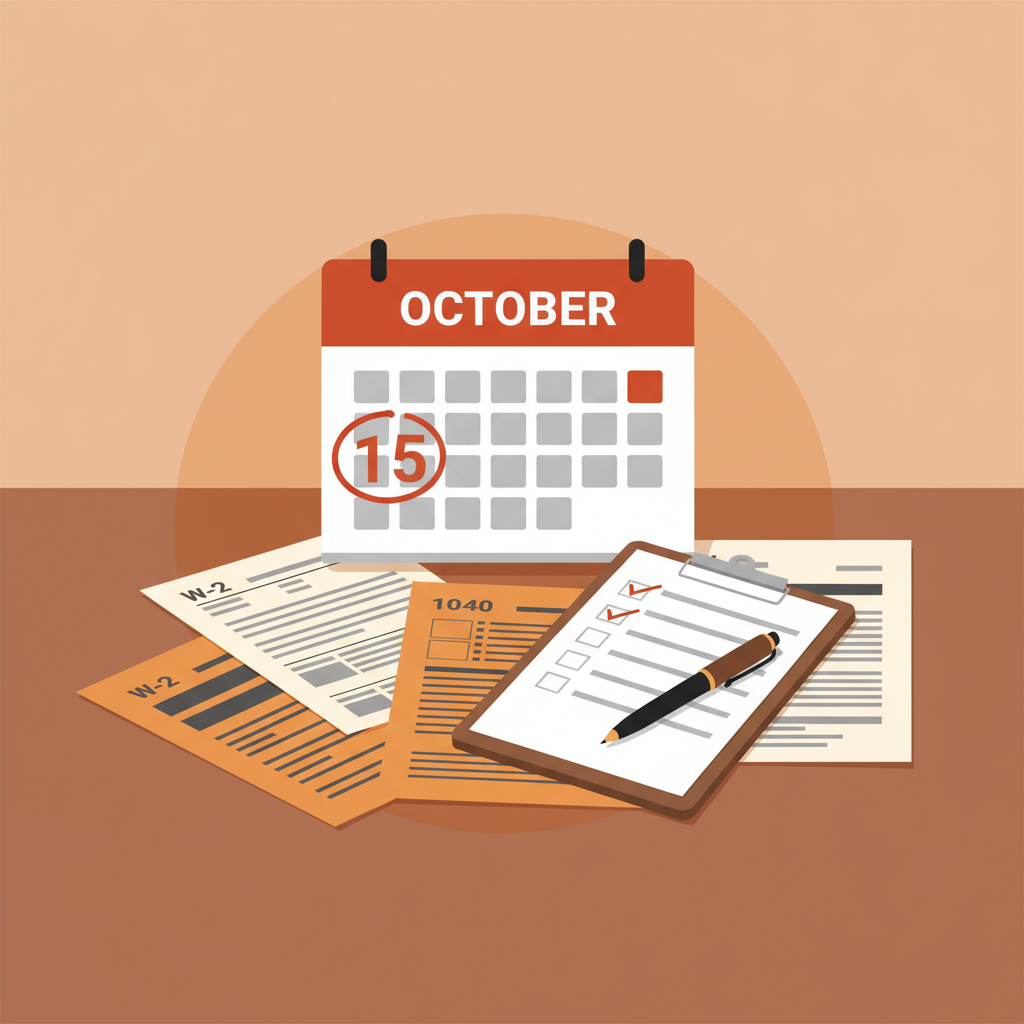 Calendar with October 15 circled