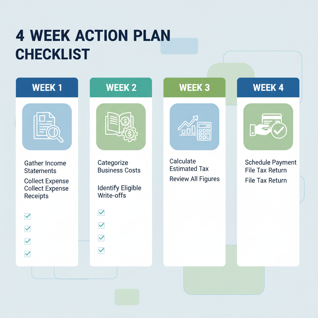 4-Week Freelancer Tax Action Plan for June 15 Deadline