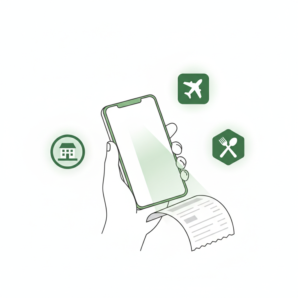 Receipt organization process - scanning and categorizing