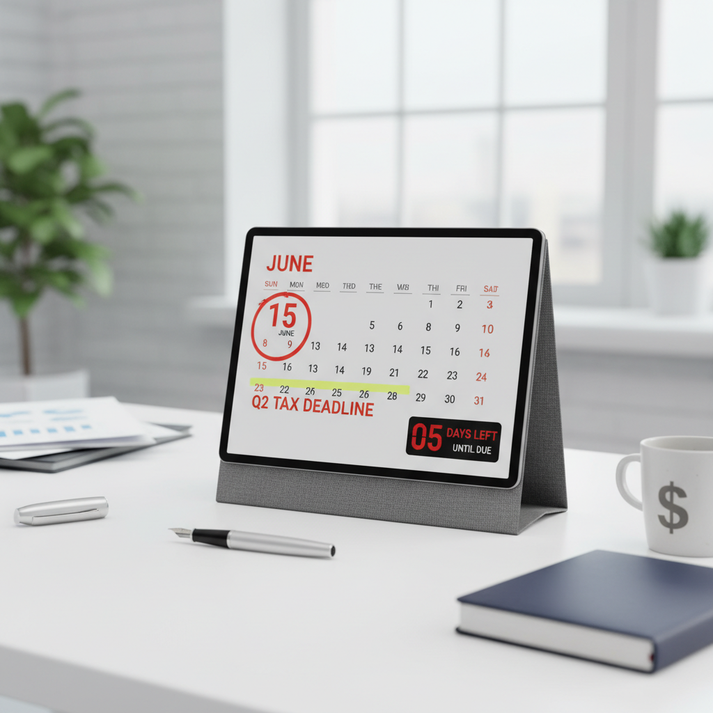 June 15 Q2 quarterly tax deadline calendar countdown