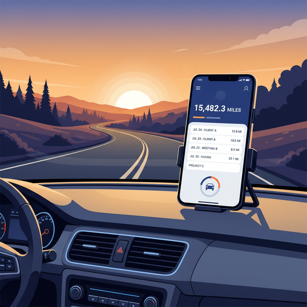 Business mileage tracking for tax deductions