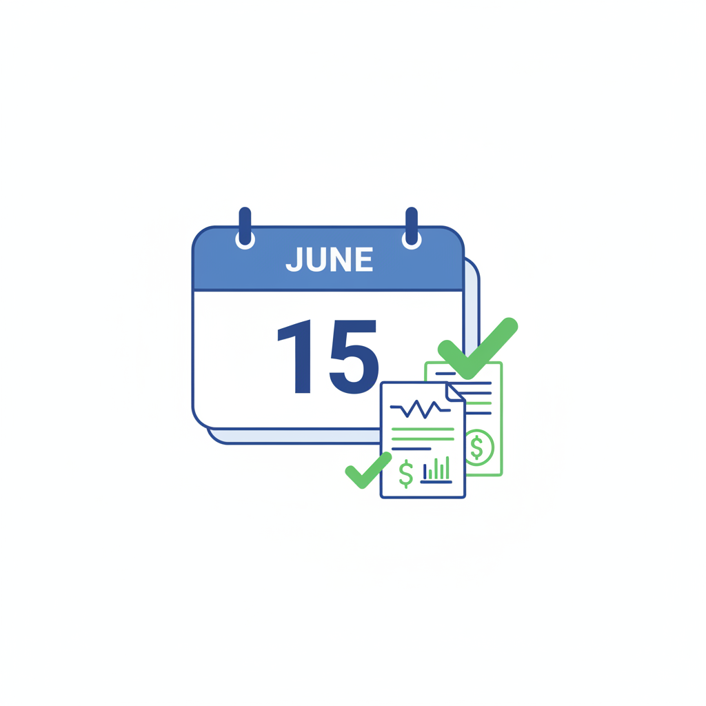 Q2 Estimated Tax Deadline Checklist - June 15 Calendar