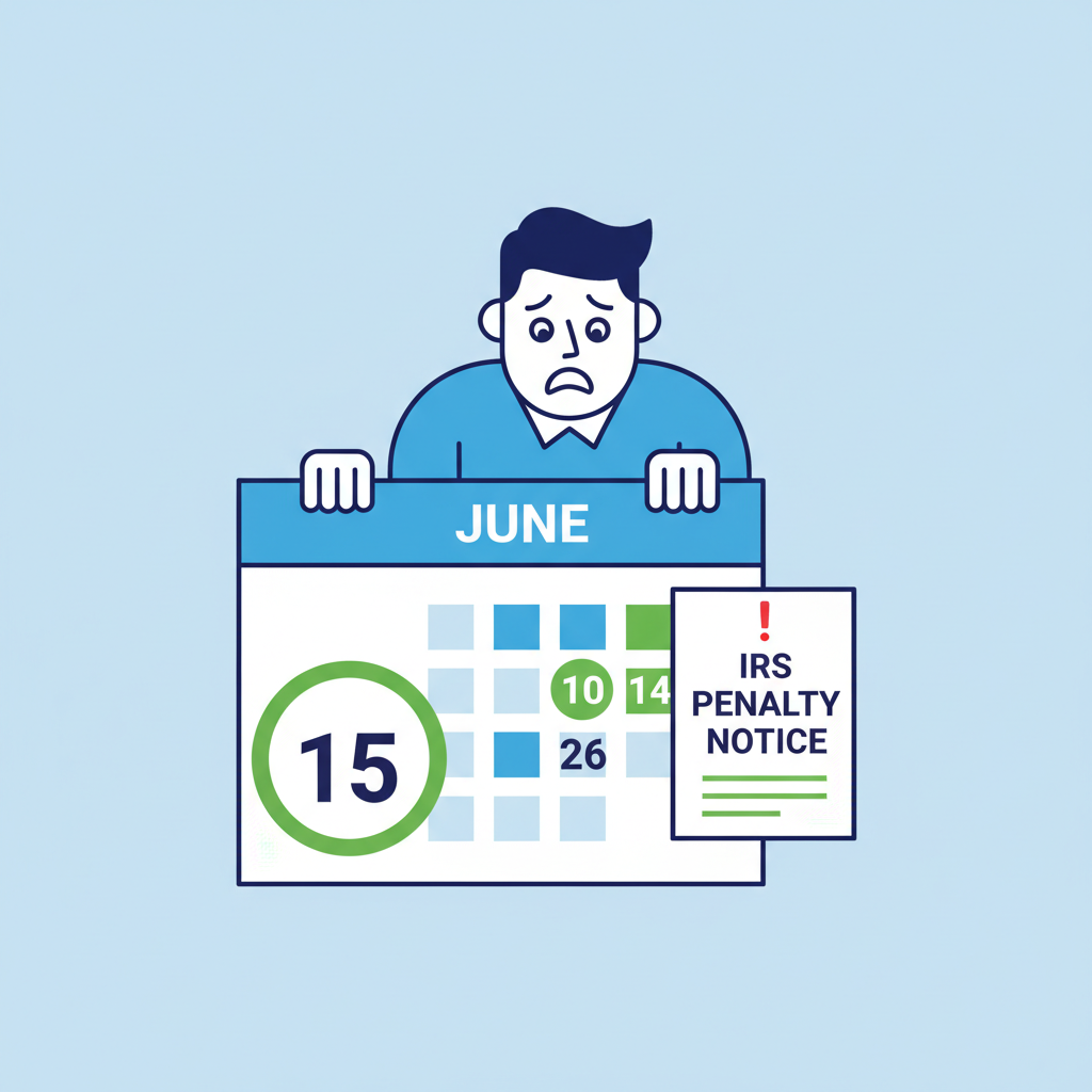 Freelancer reviewing Q2 tax deadline