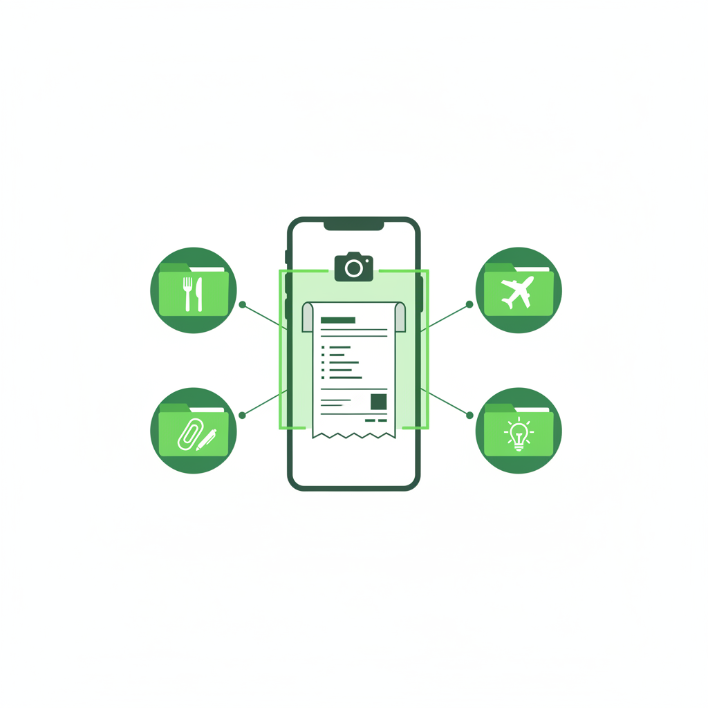 Digital receipt organization system for small businesses